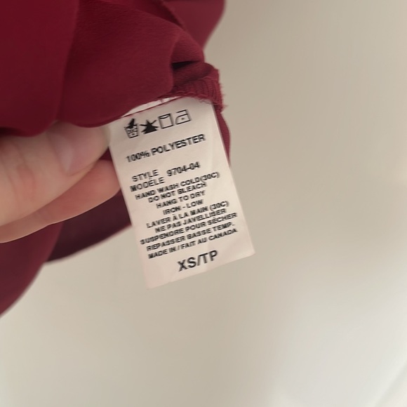 Simons red and black blouse t-shirt. TWIK size xs - Picture 4 of 4